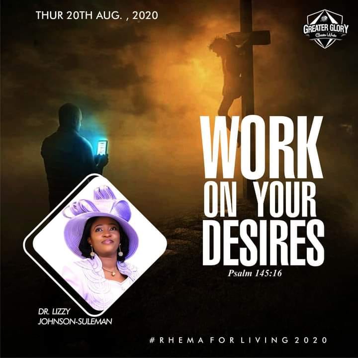 Work on your desires